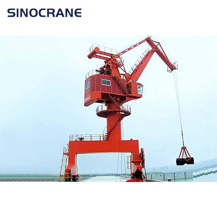 360 Degree Portal Harbour Crane Rotating Port Pedestal Jib Crane